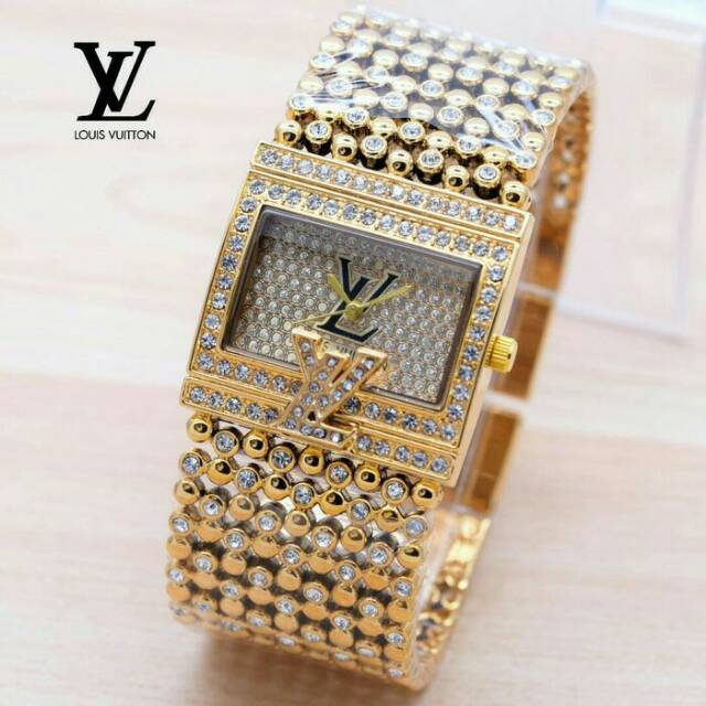 Jam Tangan Wanita LV Louis Vuitton Merica Logo
