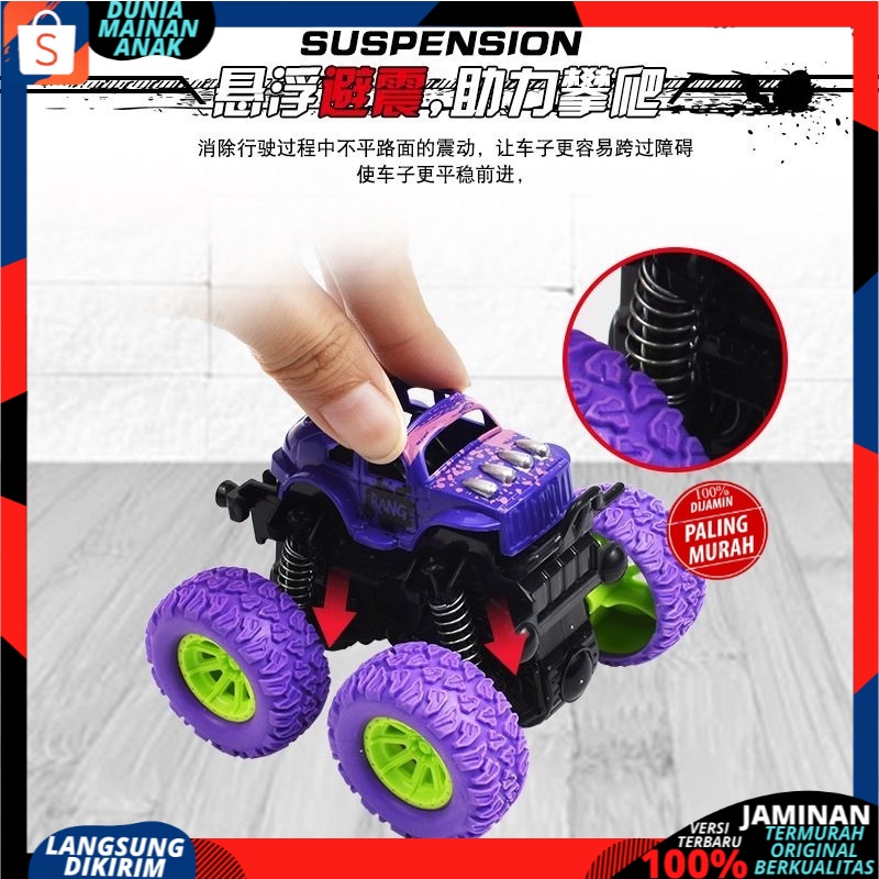 ( PROMO ) Mainan Mobil Anak Monster Zap Jip Off Road 4 Drive Inertial Bigfoot Mini Car Monster Truck New Version