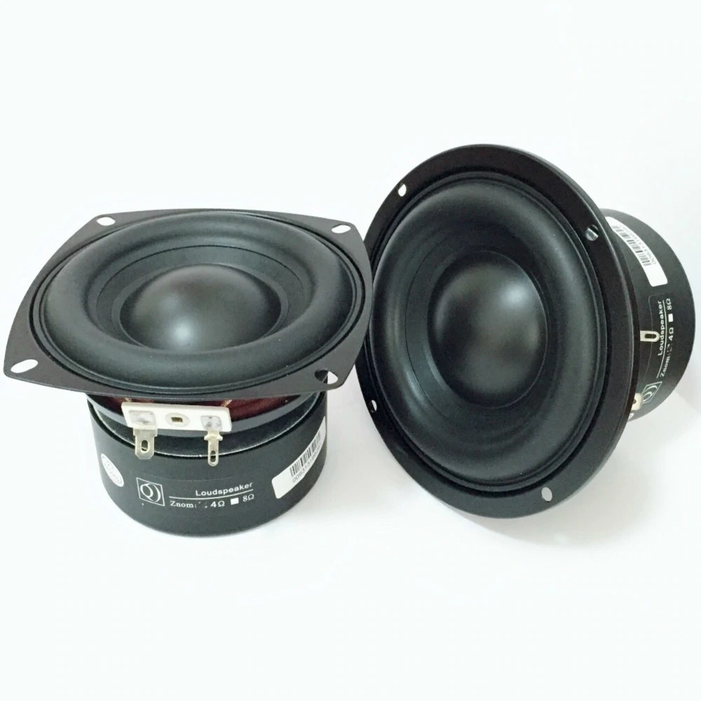 1pcs 4.5/" inch 4ohm 4Ω 40W Bass Audio Speaker Stereo Woofer Loudspeaker Horn