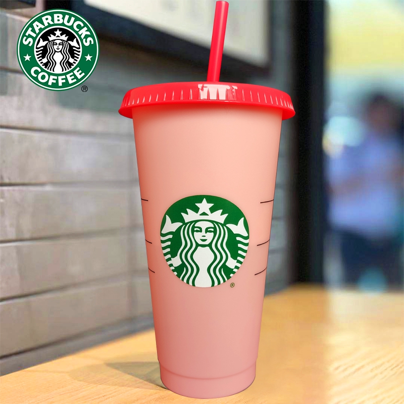 Tumbler Starbucks Color Changing Cups Berubah warna Portable Reusable Cup