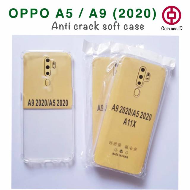 Anti crack CASE OPPO A5 2020 A9 2020 - soft case silikon transparan