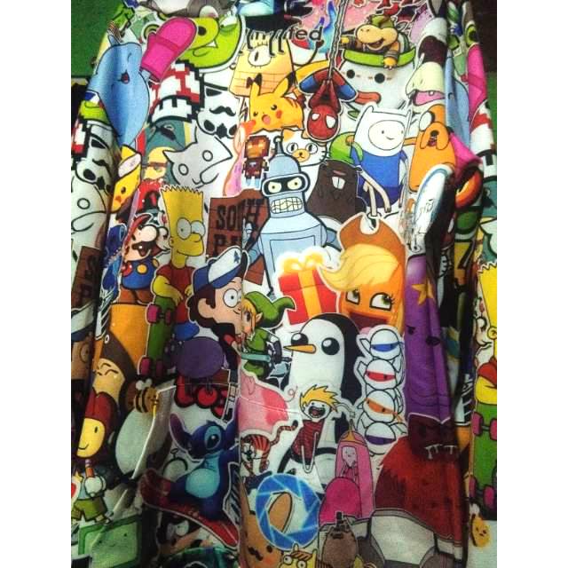 

Hoodie 3D Painting Motif All Cartoon Pixal Sketch