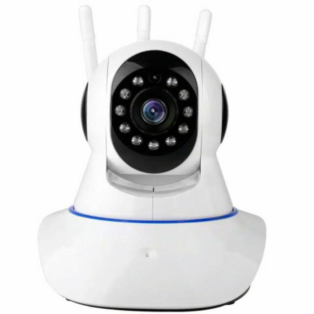 Ip Camera CCTV Wifi With 3 Antena Wireless P2P HD 720p Infrared Night Vision