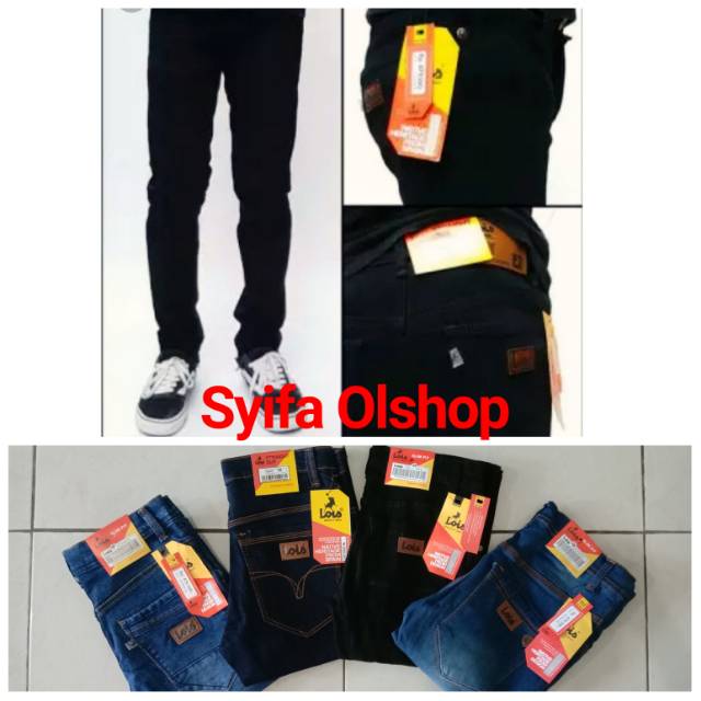Celana jeans Lois terbaru/Celana pensil hitam Lois melar/Celana jeans Lois nyaman dipakai