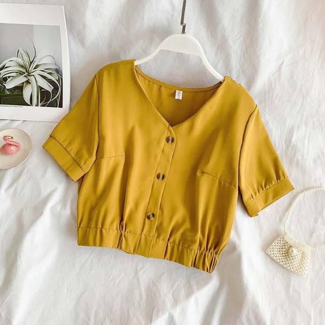 VS - 1KG MUAT 6PCS | ZOYA CROP BLOUSE BASIC TOP HITS SELEBGRAM FASHION OOTD MASA KINI