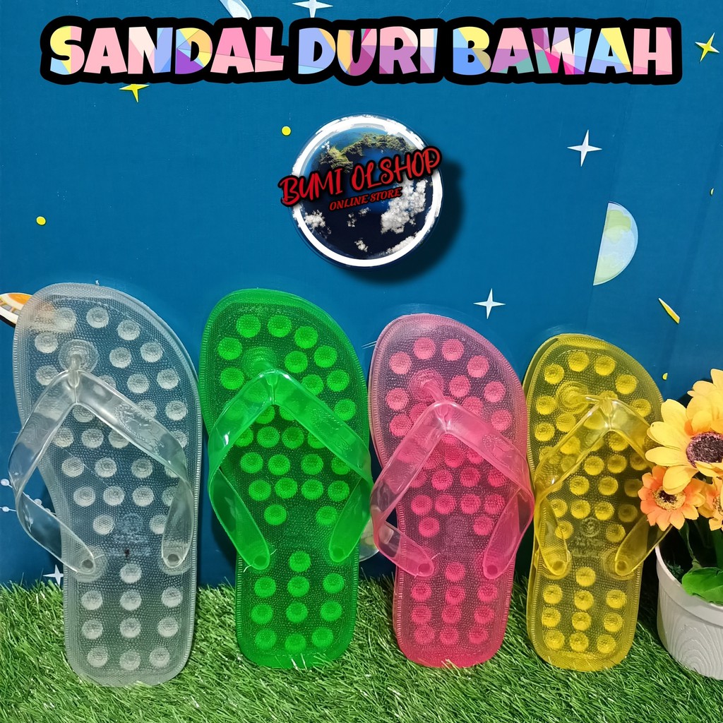 Sandal Duri Bawah / Sandal Anti Licin / Sandal Jepit / Sandal Pria dan Wanita / Sandal Kesehatan / S