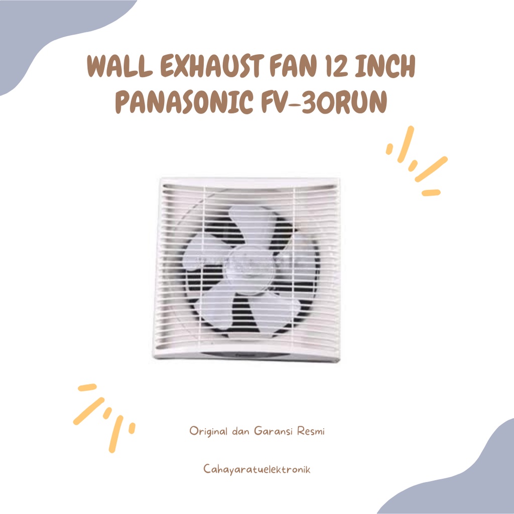 WALL EXHAUST FAN PANASONIC FV-30RUN EKSOS DINDING 12 INCH 30 RUN
