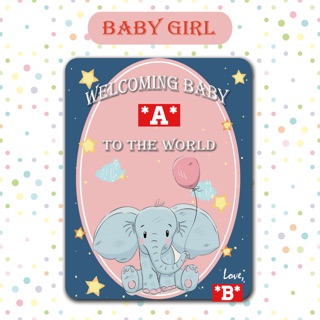 KARTU UCAPAN BAYI BARU LAHIR WELCOME NEWBORN BABY CARD | Shopee Indonesia