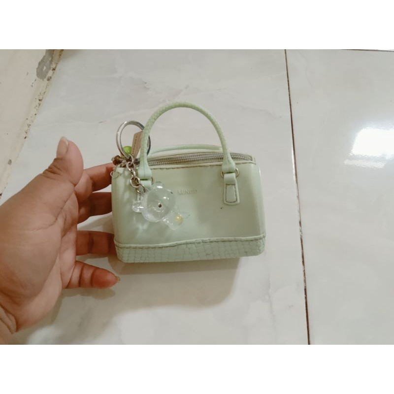 dompet jelly miniso , dompet murah , free gantungan kunci miniso