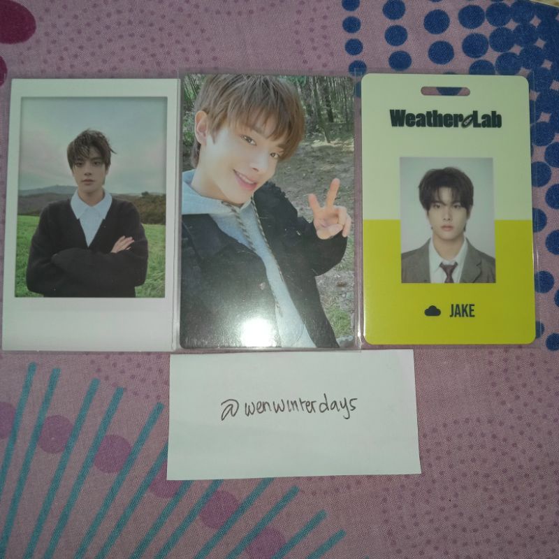 ENHYPEN PHOTOCARD PC JAKE IDC ID CARD SG22 SEASON GREETING SG 2022 POLA POLAROID YET VER DIMENSION A