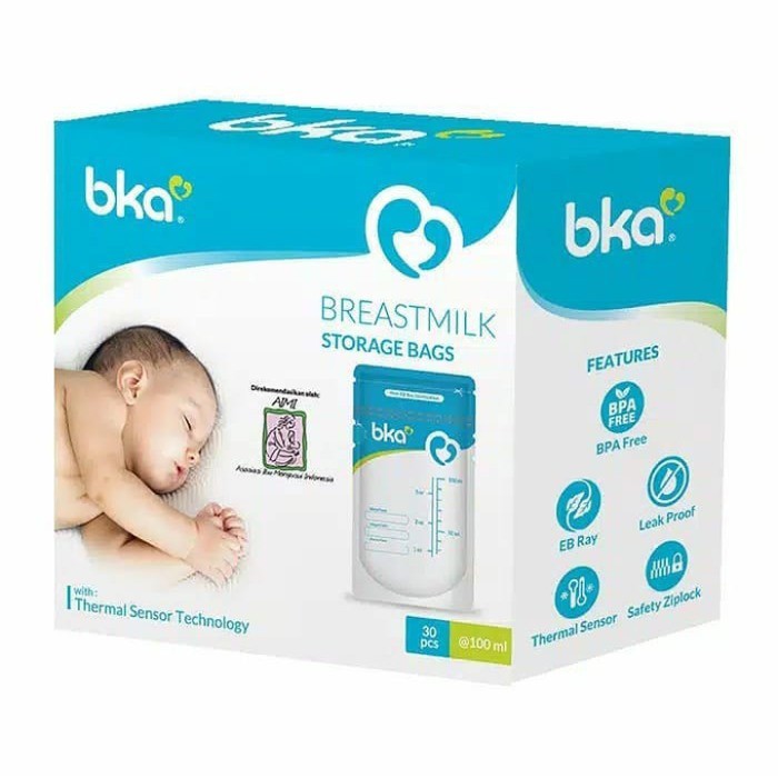 BKA Breast milk Storage Bags 30 pcs 100 ml