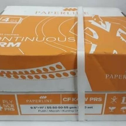 

Continuos Form 4 Ply (Bagi 2) Paperline/Sidu 9.5 x 11 Star Seller Termurah