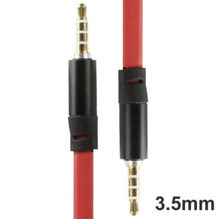 ROVTOP Kabel AUX 3.5mm HiFi Noodle Design 1m IP4G Red