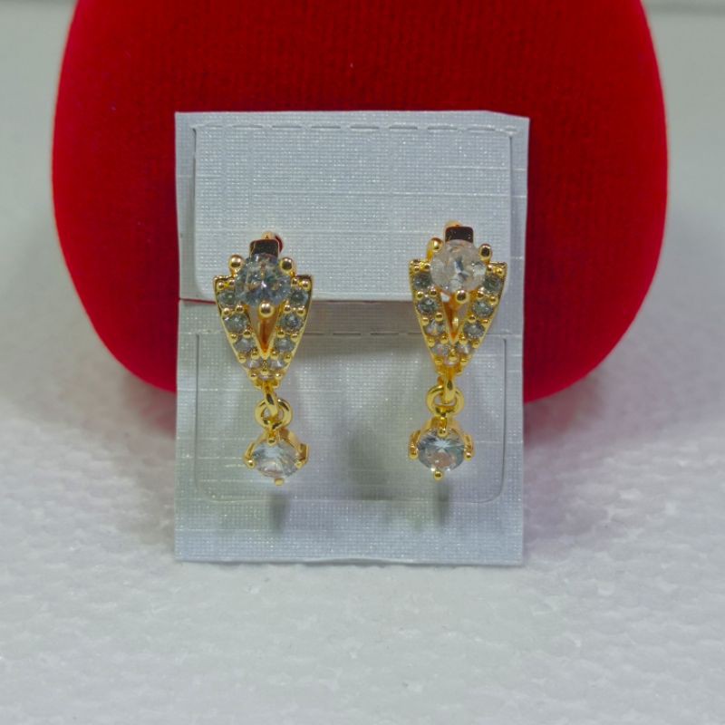 anting jepit dewasa perhiasan xuping mewah