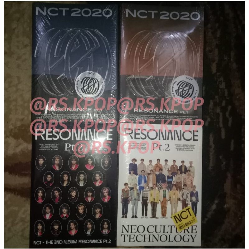 ALBUM NCT 2020 RESONANCE PT 2 PT 1 SEALED DEPARTURE ARRIVAL PAST FUTURE