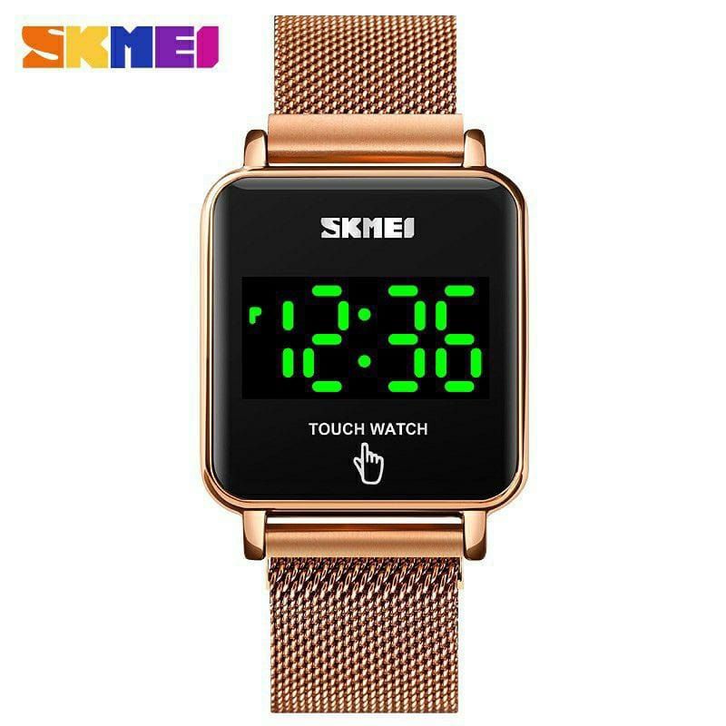 Jam tangan Wanita digital LED SKMEI 1744 rantai magnet tahan air