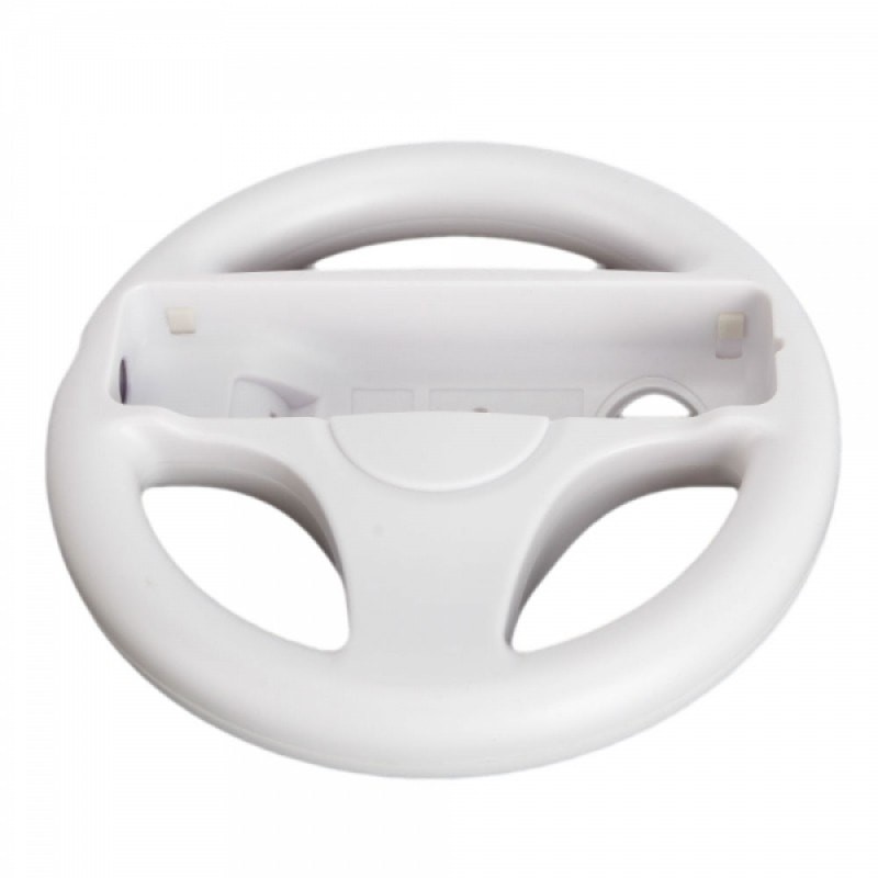 Nintendo Wii Steering Wheel White Wii Remote Controller