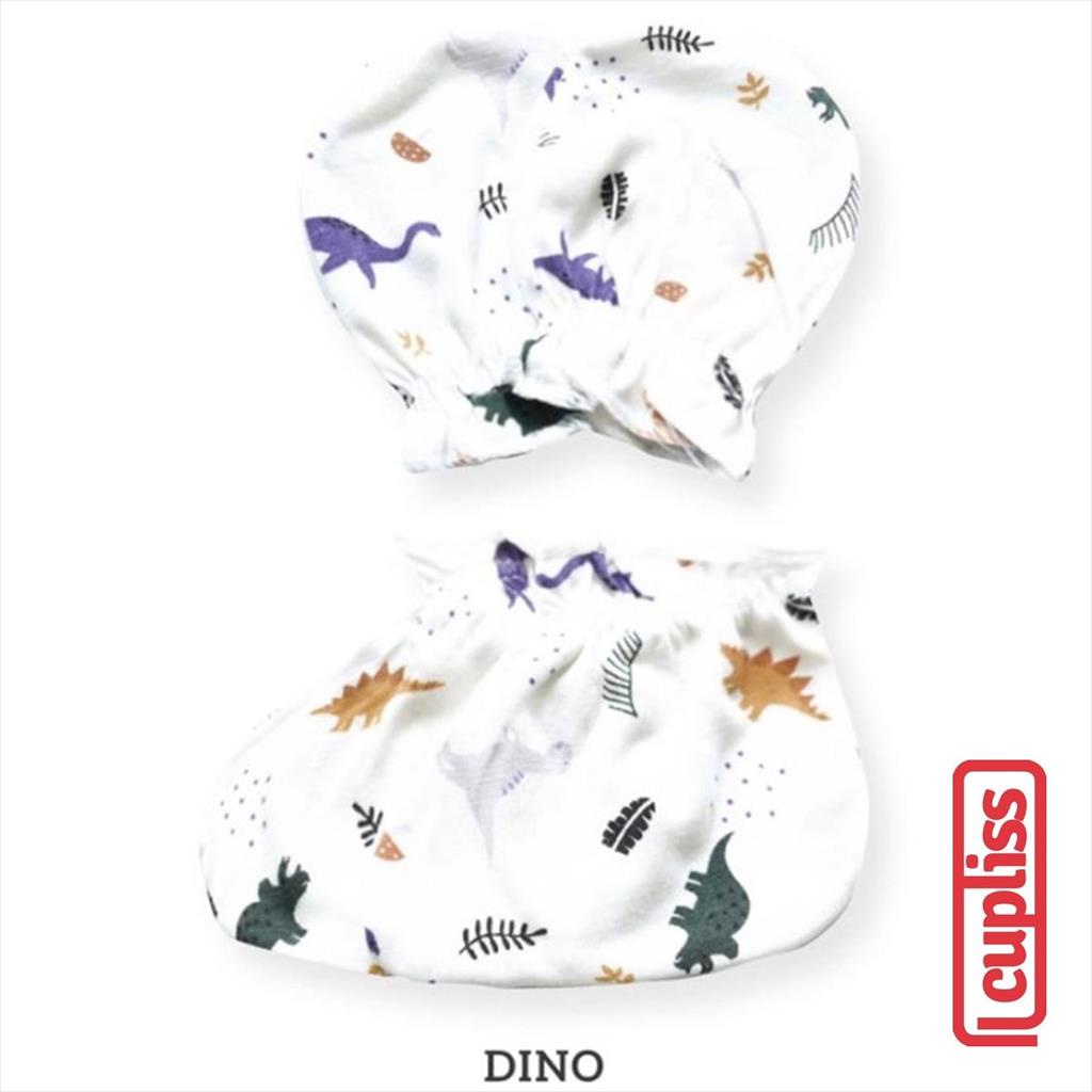 Dino Little Palmerhaus Mittens Booties Sarung Tangan Kaki Bayi