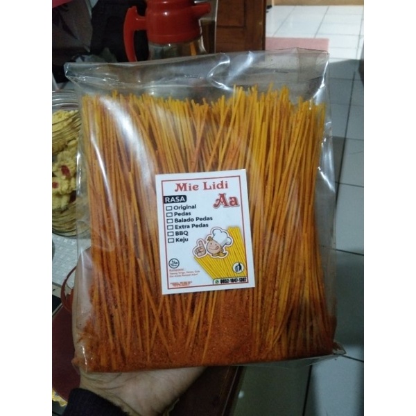 

MIE LIDI/MAKANAN RINGAN/CEMILAN/MIE JEPANG/KILOAN