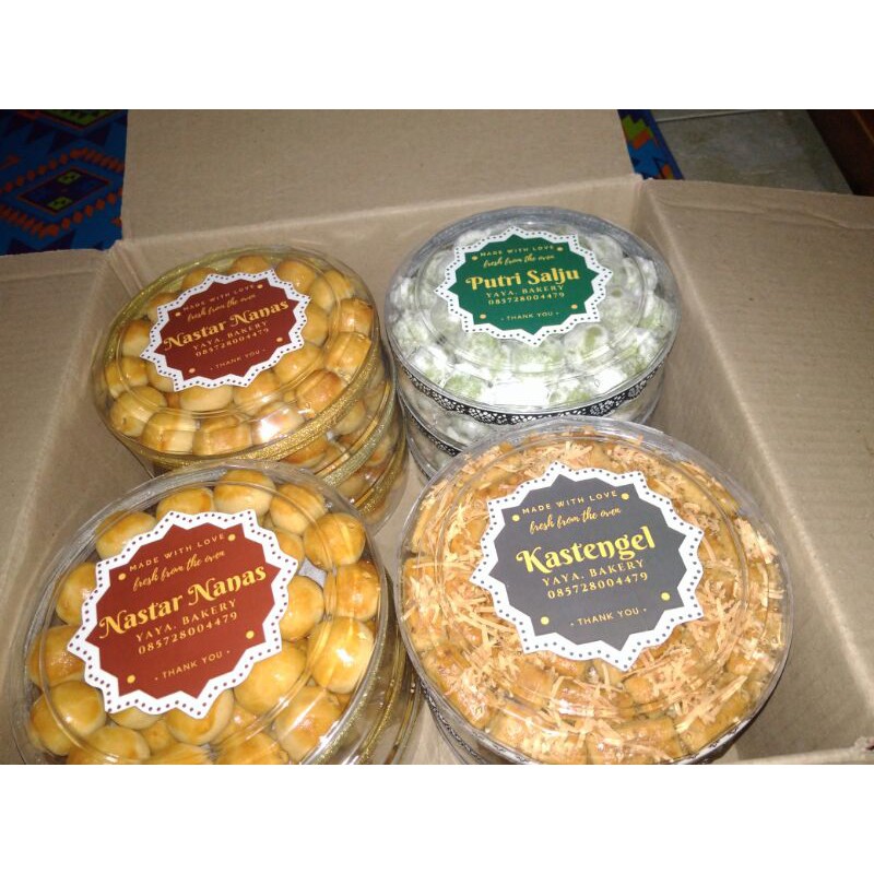 

kue lebaran nastar kastengel putri salju @dapuribuis @cateringnbakeryjogja