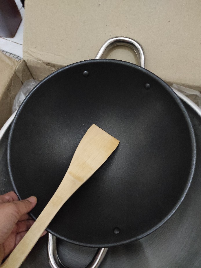 Wok Wajan Besi Non Stick (iron) D26cm W/spatula Bima