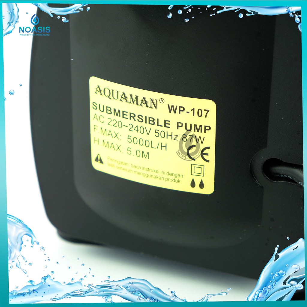 POMPA AQUARIUM CELUP WATER PUMP AQUAMAN WP 107 WP-107 LOW WATT