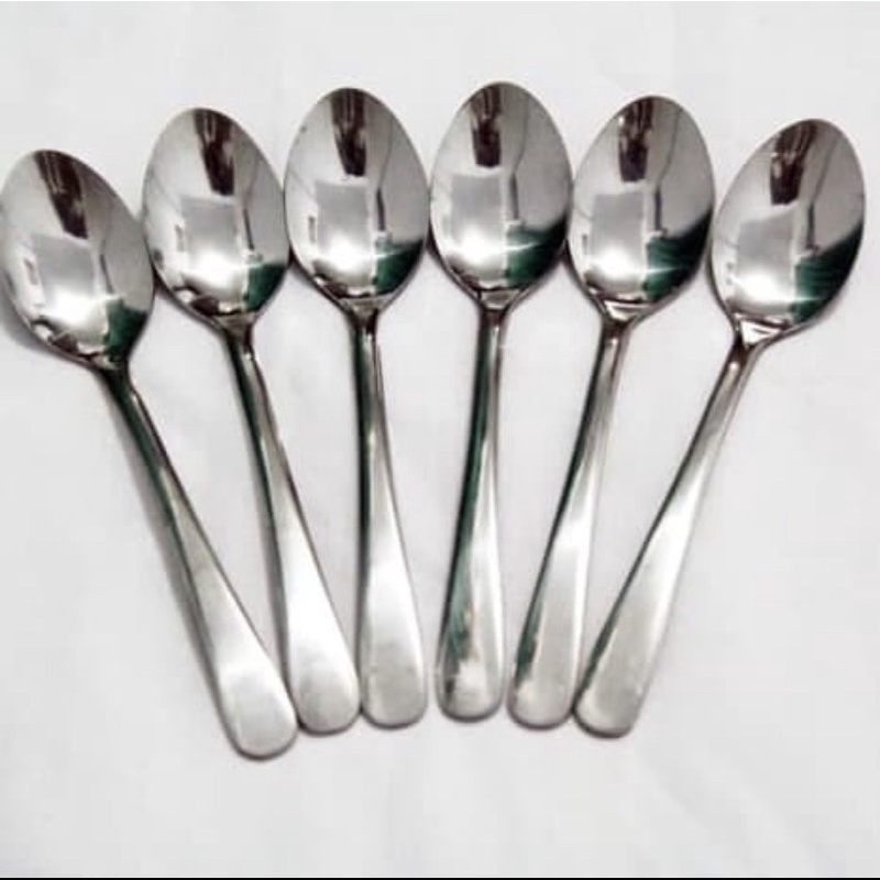 Sendok teh kopi Stainless Tebal isi 6pcs / sendok teh hotel stainless PREMIUM (6pcs) / sendok teh pe