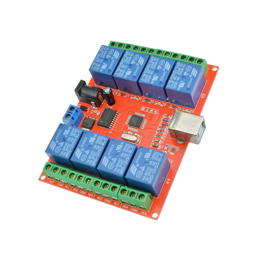 ✫〖ready to ship/COD〗✫ Control 12V USB Relay 8 Channel Programmable untuk Smart Home