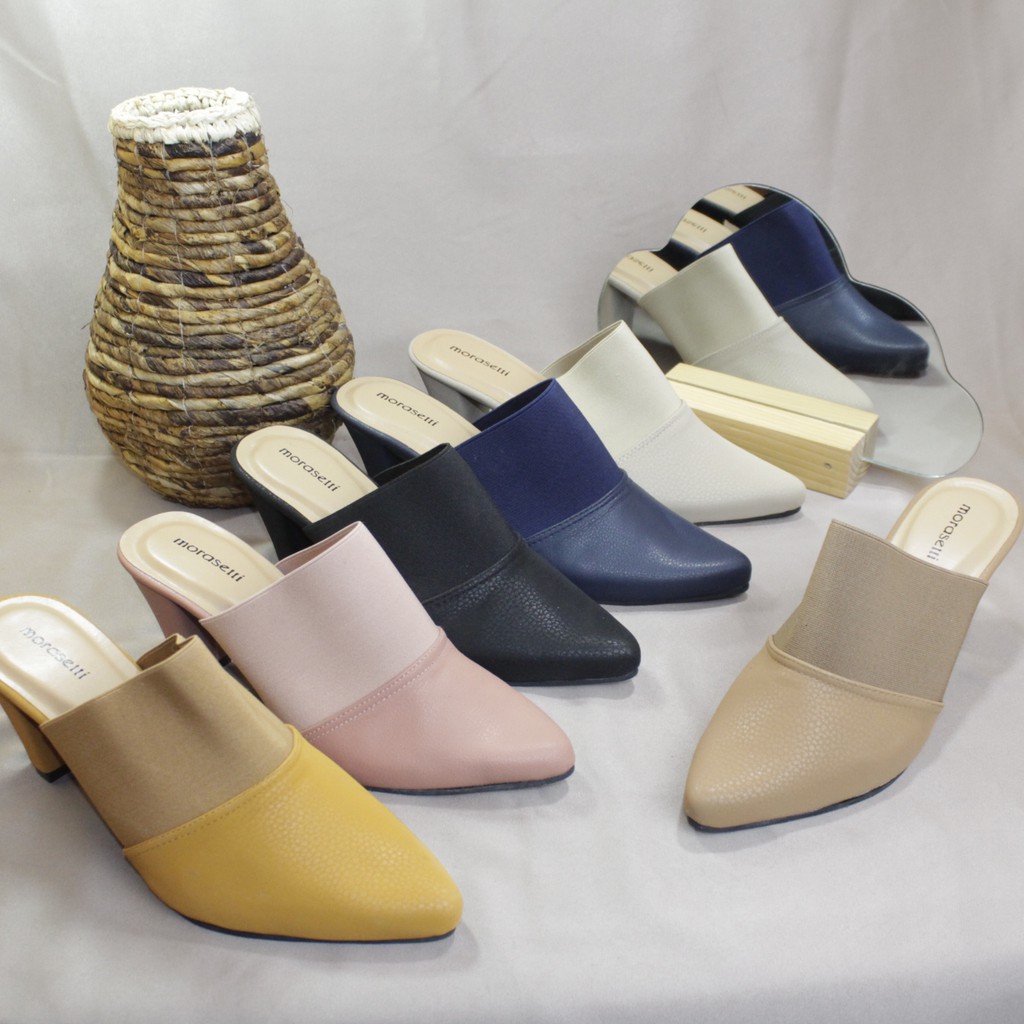 Sandal Haihil Wanita Kerja High Heels Kantor Murah Sendal Pesta Cewek Import Big Size Jumbo