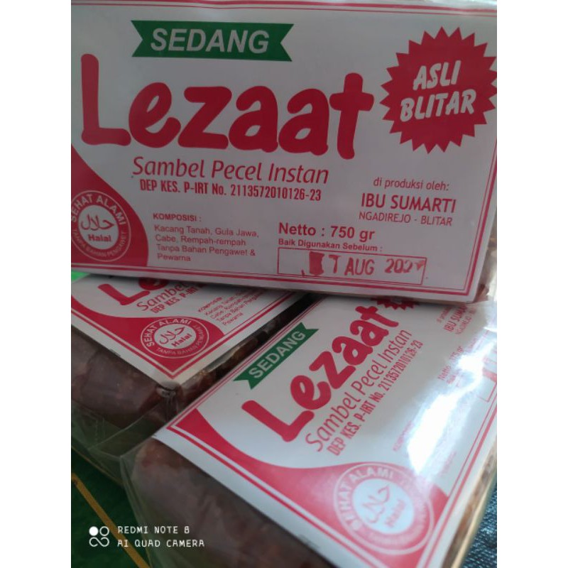 

Sambel Pecel Instan Lezaat Asli Blitar Ukuran 750 Gr