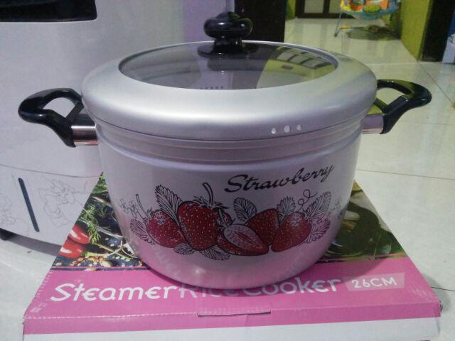 Dandang-panci Kukus Panca Guna-maspion Steamer Rice Cooker 26cm (00182.00005)