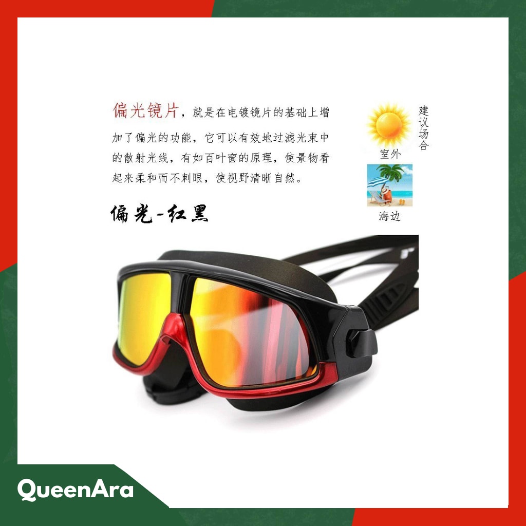 TaffSPORT Kacamata Renang Polarizing Anti Fog UV Protection - GOG-361