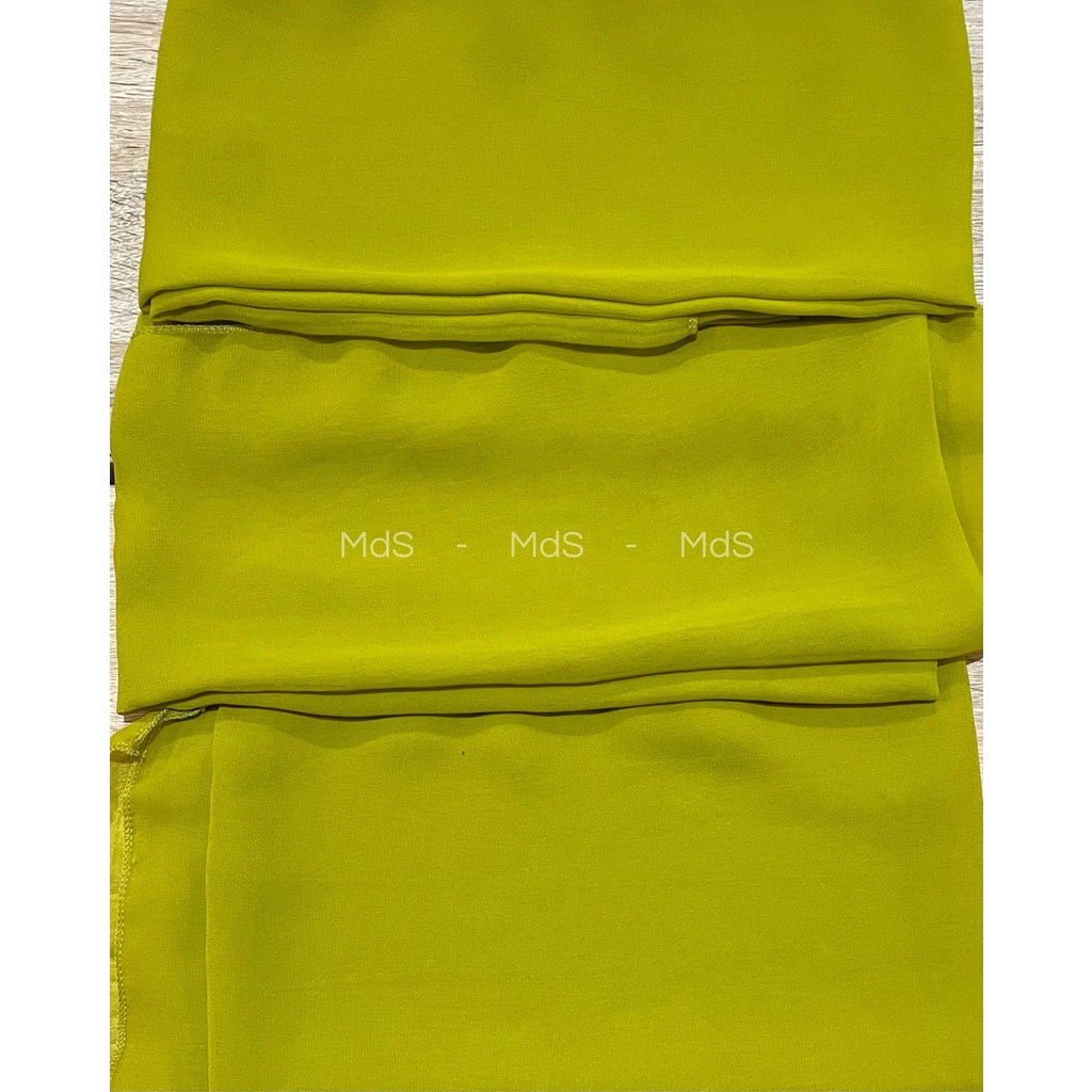 Selendang Crep Bali Panjang 2,5 Meter-Olive