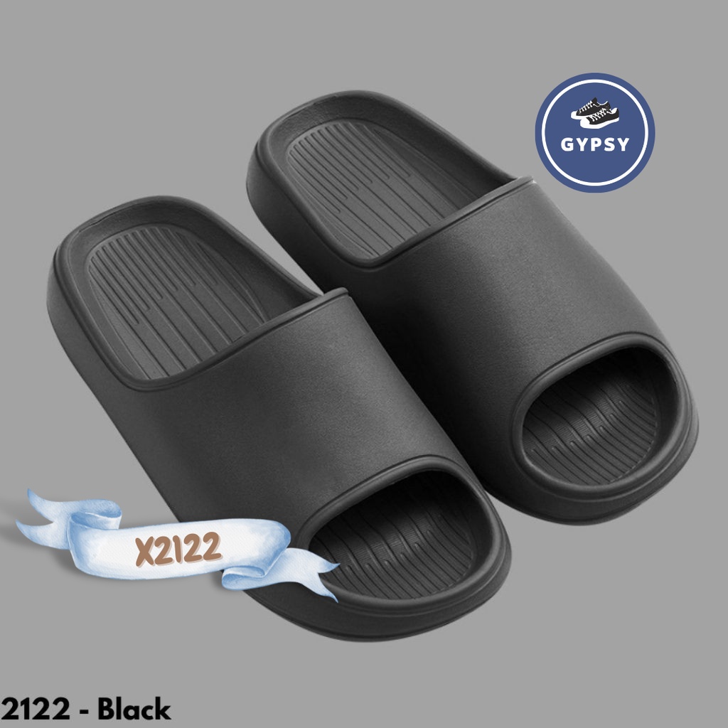 Gypsy - Desert Slides Sandal Wanita Kekininan Sendal Pria Slip Cewek Cowok Cewe Unisex Karet Hijau Hitam Bahan Anti Licin X2122