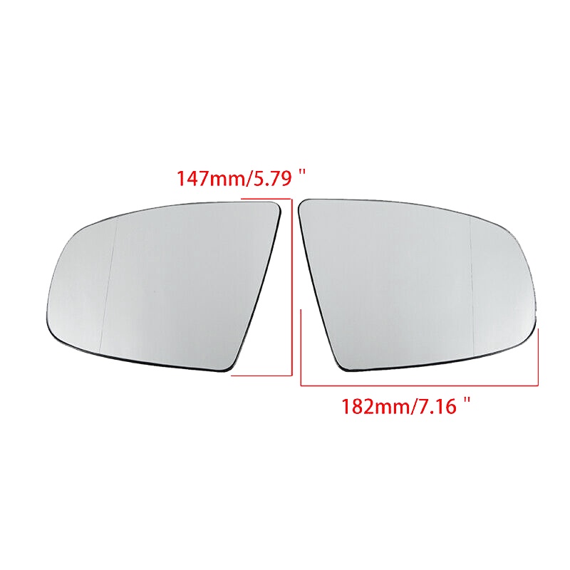 Right Side Rear View Mirror Side Mirror Glass Heated + Adjustment for BMW X5 E70 2007-2013 X6 E71 E72 2008-2014