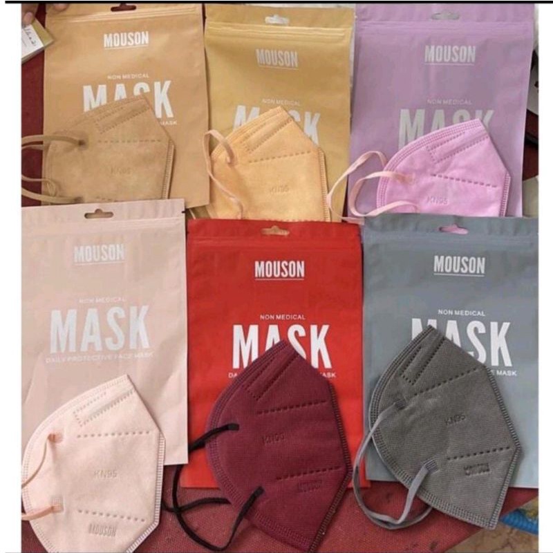 KN95 Warna Warni Masker 5Ply Earloop Ecer