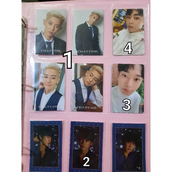 PC PHOTOCARD CHANYEOL CHEN XIUMIN EXO SG EXPLORATION DMD DFTF