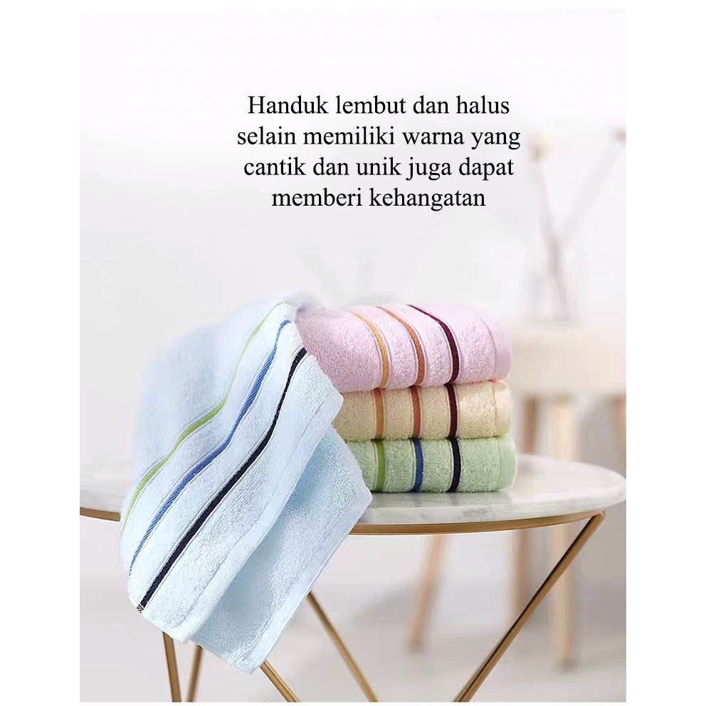 Handuk Mandi Bahan Katun Halus Lembut Tebal Premium Bath Towel Uk 73x33 cm