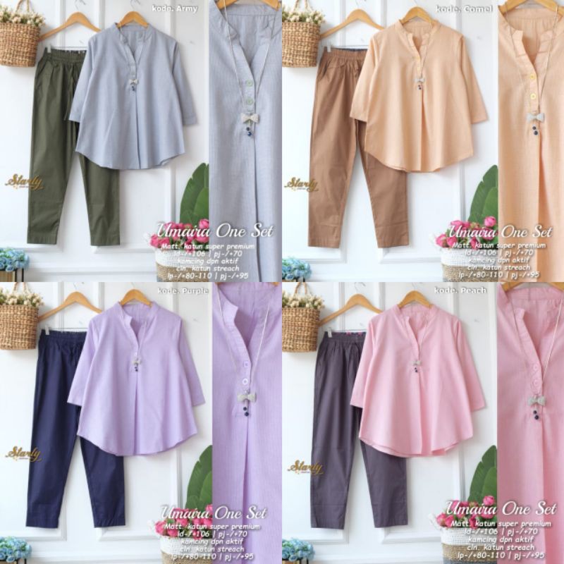 NEW HUMAIRA ONE SET SETELAN CELANA WANITA MODIS BAJU KERJA KANTOR
