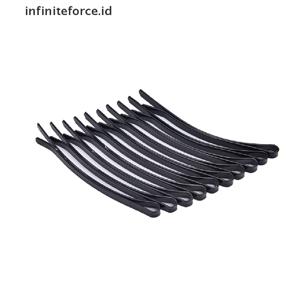 Infiniteforce.id 10pcs Jepit Rambut Bobby Pins Metal Warna Hitam Untuk Wanita