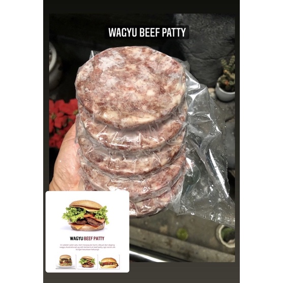

WAGYU BEEF PATTY | DAGING BURGER | DAGING WAGYU SAPI IMPORT-HALAL 500g