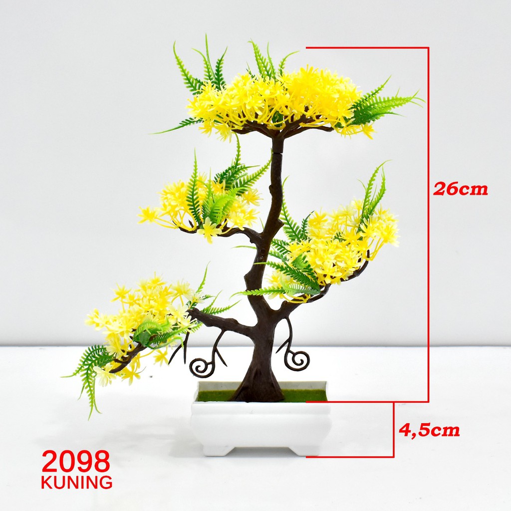COD / TF11 TANAMAN BUNGA BONGSAI HIAS POT TANAMAN DEKORASI RUMAH BUNGA PLASTIK IMPORT P2098-2