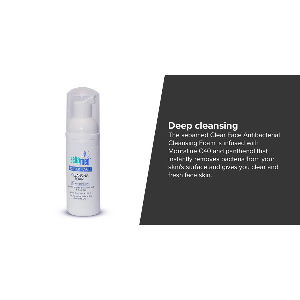 ★ BB ★ SEBAMED CLEAR FACE Antibacterial Cleansing Foam | 150ml