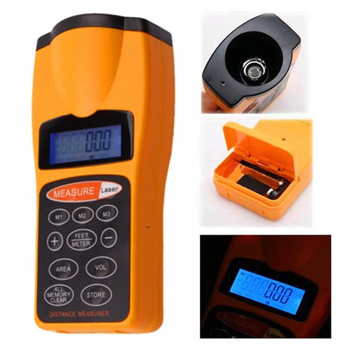 Pengukur Jarak / Ultrasonic Distance Meter with Laser pointer CP-3007