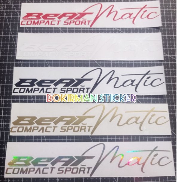 STIKER BEAT MATIC STICKER BEAT MATIC COMPACT SPORT CUTTING