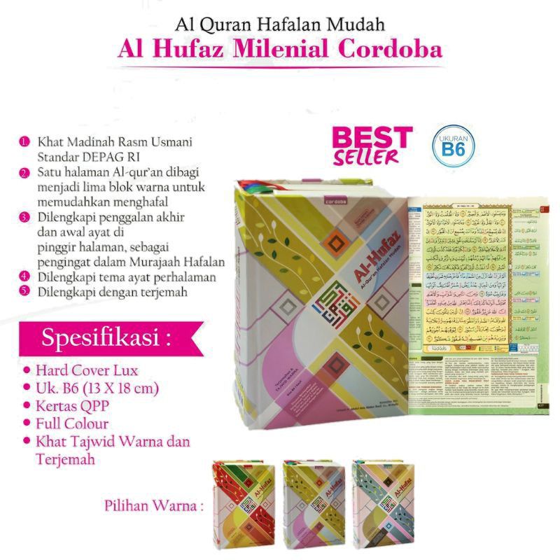 Al-Quran Al-Hufaz B6 HC COVER MILENIAL