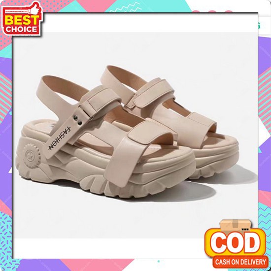 Sandal Wanita Korean Style Sandal Cewek Sendal Gunung Sandal Perempuan Dm Shopp-Import Sendal Wedg