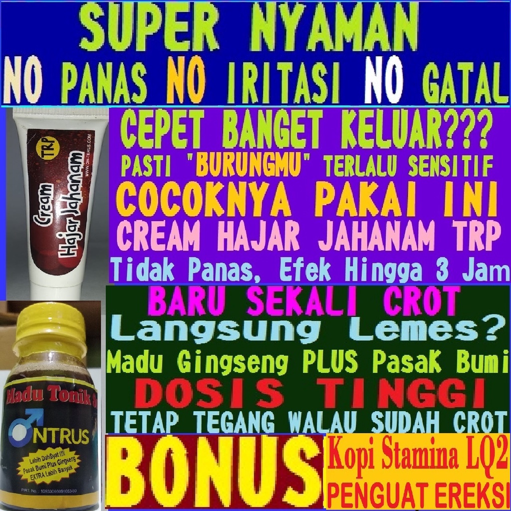 HAJAR JAHANAM PADAT Versi Cream Hajar Jahanam TRP Nyaman Tidak Panas Asli Original Kelas Premium