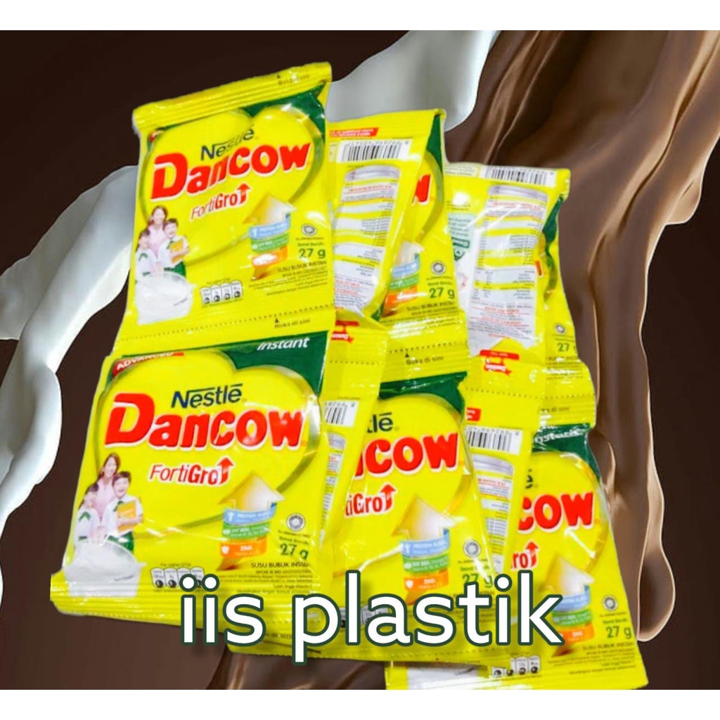 Dancow FortiGro Susu Sachet ( Renceng ) - Instant Putih Cokelat