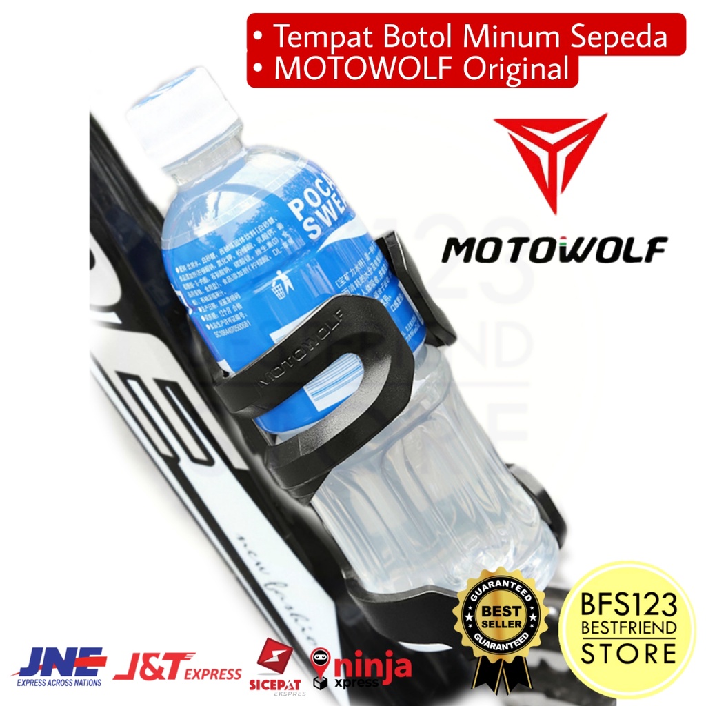 Tempat Botol Minum Sepeda MOTOWOLF Original